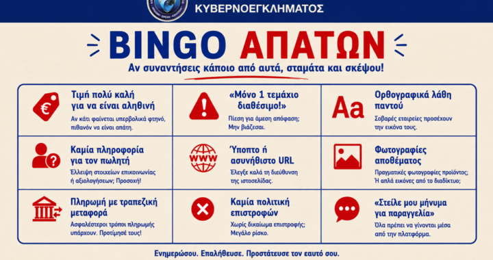 Οι απατεώνες δεν βασίζονται στην τύχη
